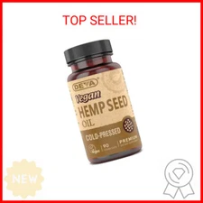 DEVA Vegan Virgin Hemp Seed Oil Capsules – Cold-Pressed, Unrefined, 90 Count