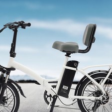 Extra Wide Bike Seat with Backrest Adjustable Height Tricycle Saddle Pad Gray