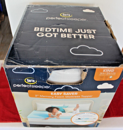 Colchón de espuma viscoelástica Serta-perfect Sleeper-2" fácil de ahorrar-KING - Imagen 5 de 5