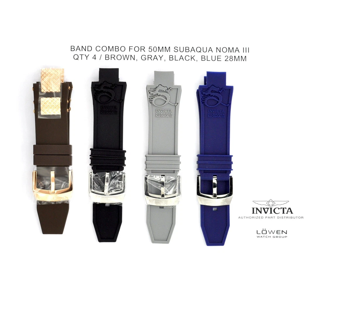 Reloj Invicta 39001 Subaqua Noma Iii 3 Original Con Correa Dorada Color Negro Fondo Blanco