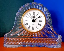 GALWAY CLOCK QUARTZ IRISH CRYSTAL BODY PERFECT WORKING MADE in TAIWAN by SHONTEK