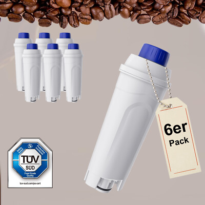 6x Wasserfilter Ersatzfilter für Delonghi Kaffeevollautomat ECAM ETAM EPAM-Serie