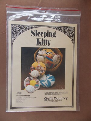 Sleeping Kitty Pattern Quilt Country