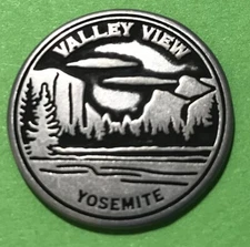 Vintage Yosemite Valley View Round Token