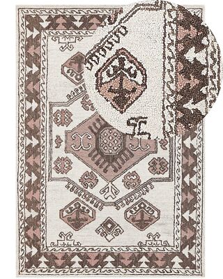 Handgetufteter Retro-Teppich orientalisches Muster 160 x 230 cm mehrfarbig TOMAR