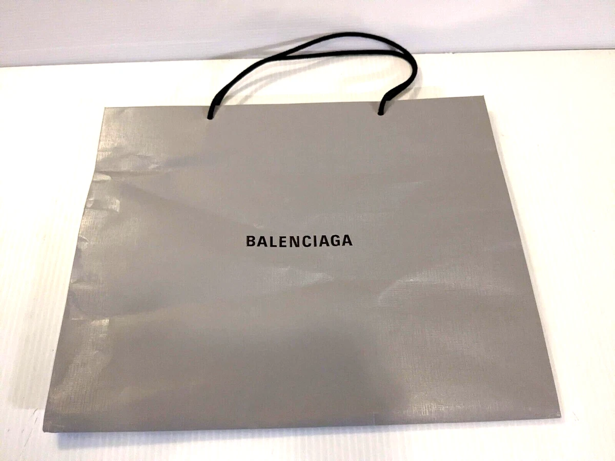 Authentic Balenciaga Gray Shopping Bag Gift Tote 17.5