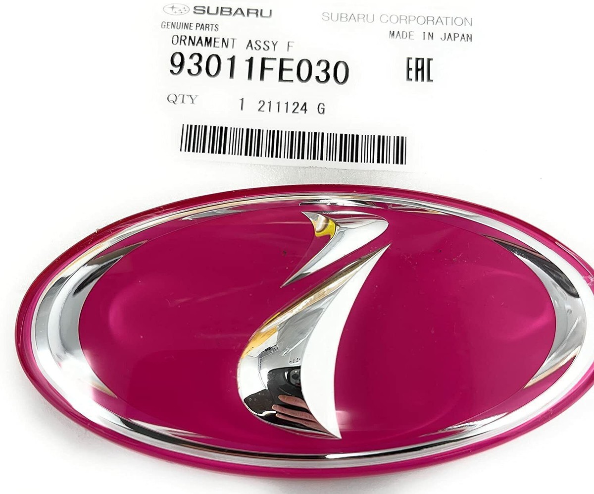Subaru Pink i Front Grille Emblem 4