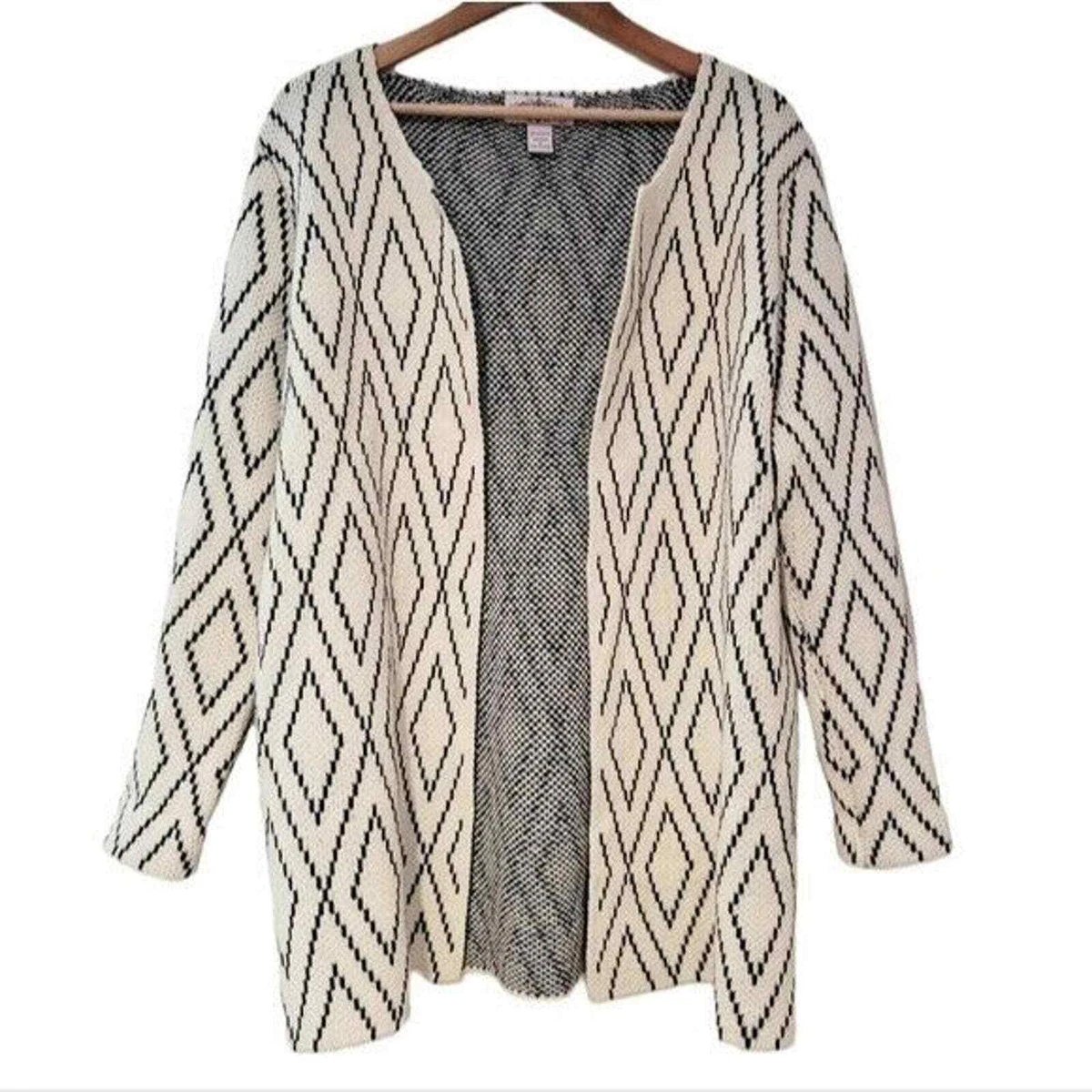 Diamond print cardigan sale