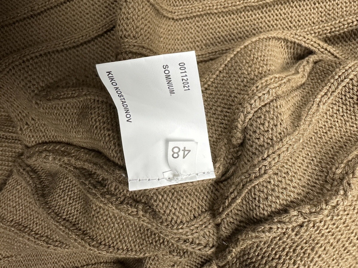 Kiko Kostadinov Harkman Knit Zip Cardigan in Brown size IT Kiko Kostadinov Harkman Knit Zip Cardigan in Brown size IT
