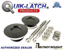 Quik-latch Ql-38 Series Low Profile Black Hood Pin Kit Ql-38-lpbp