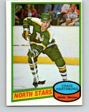 (HCW) 1980-81 O-Pee-Chee #317 Craig Hartsburg  RC Rookie Minnesota  V11526