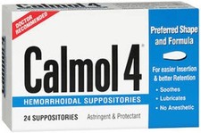 Calmol 4 Hemorrhoidal Suppositories - 24 Ea