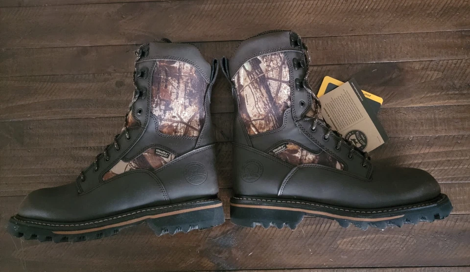 Red Wing Irish Setter Gunflint 10" Mossy Oak Camo Waterproof Mens Sz 10 - Image 3 of 4