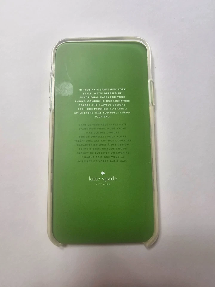 Funda rígida Kate Spade NY para Apple iPhone X / Xs rojo brillante Charlotte a rayas Foto 4 de 4