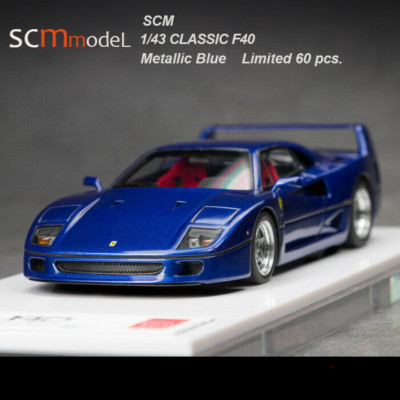 SCM Maßstab 1:43 Ferrari F40 1987 Metallic Resin Car Model Limited Collection
