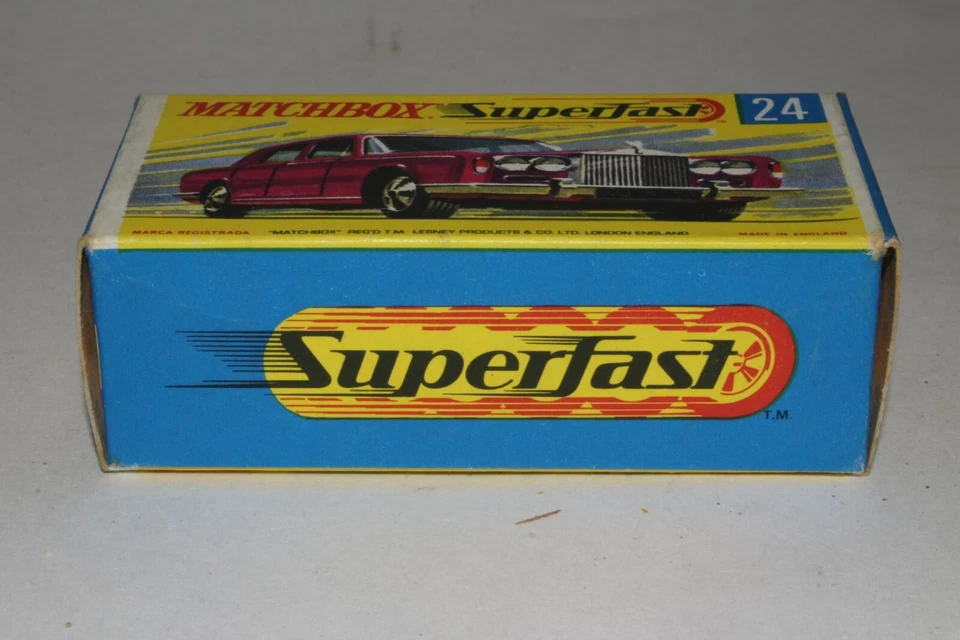 MATCHBOX LESNEY SUPERFAST #24 ROLLS ROYCE SILVER SHADOW, THIN WHEELS, BOXED - Image 2 of 4