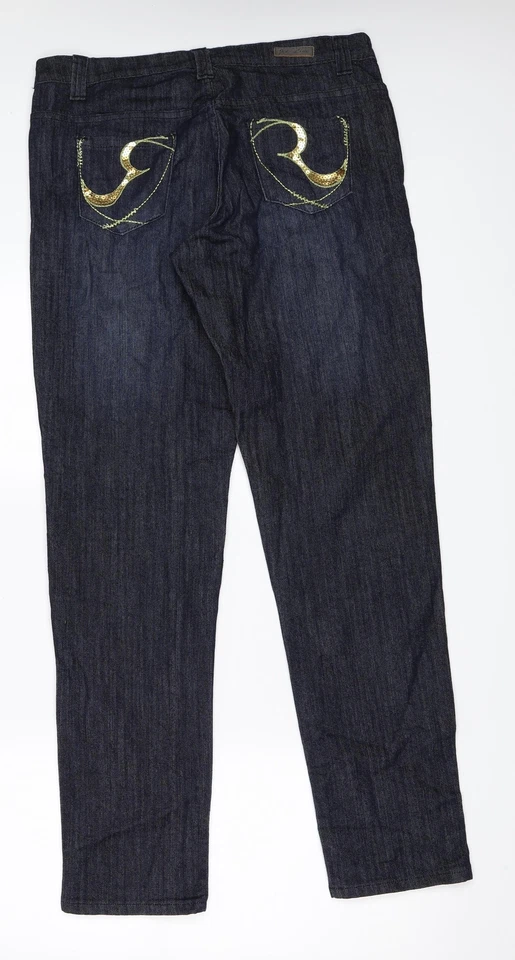 Jet Line gerade Damenjeans blau Baumwolle Größe 34 in L33 in normal - Bild 2 von 4