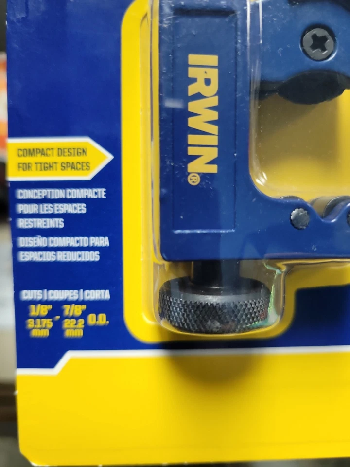 2 Packs 1/8"-7/8" Mini Tubing Cutters - Irwin IRHT81731 - Cuts up to 7/8" Pipe - Image 2 of 3