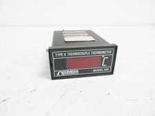 OMEGA 650-K-X-120VAC TYPE K THERMOCOUPLE THERMOMETER MODEL 650-K