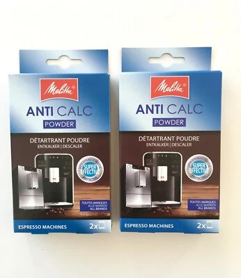 2 ORIGINAL MELITTA ANTI CALC Entkalker für Kaffeevollautomaten
