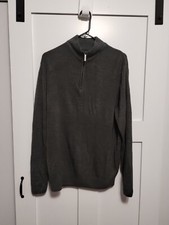 Geoffrey Beene pullover men's sweater adult Large L quarter zip