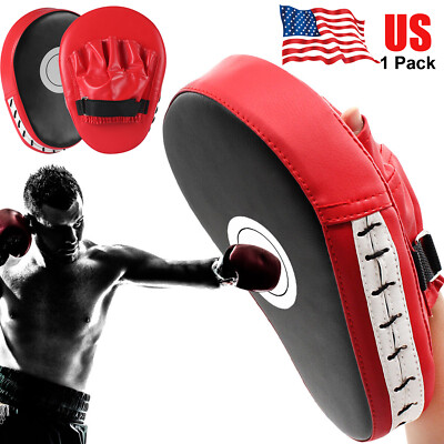 1/2PCS Professional Curved Boxing Hand Target Training PU Leather Boxer ...