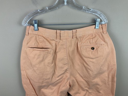 True Flies Shorts Men’s 34 orange cotton flat front chino fishing - Picture 4 of 9