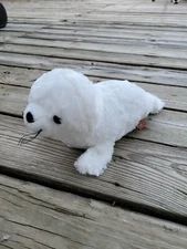 Adventure Planet SOFT WHITE HARP SEAL 13" Plush STUFFED ANIMAL Toy