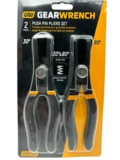 GearWrench Push Pin Pliers Set 2 Piece 30° and 80° 41840D New