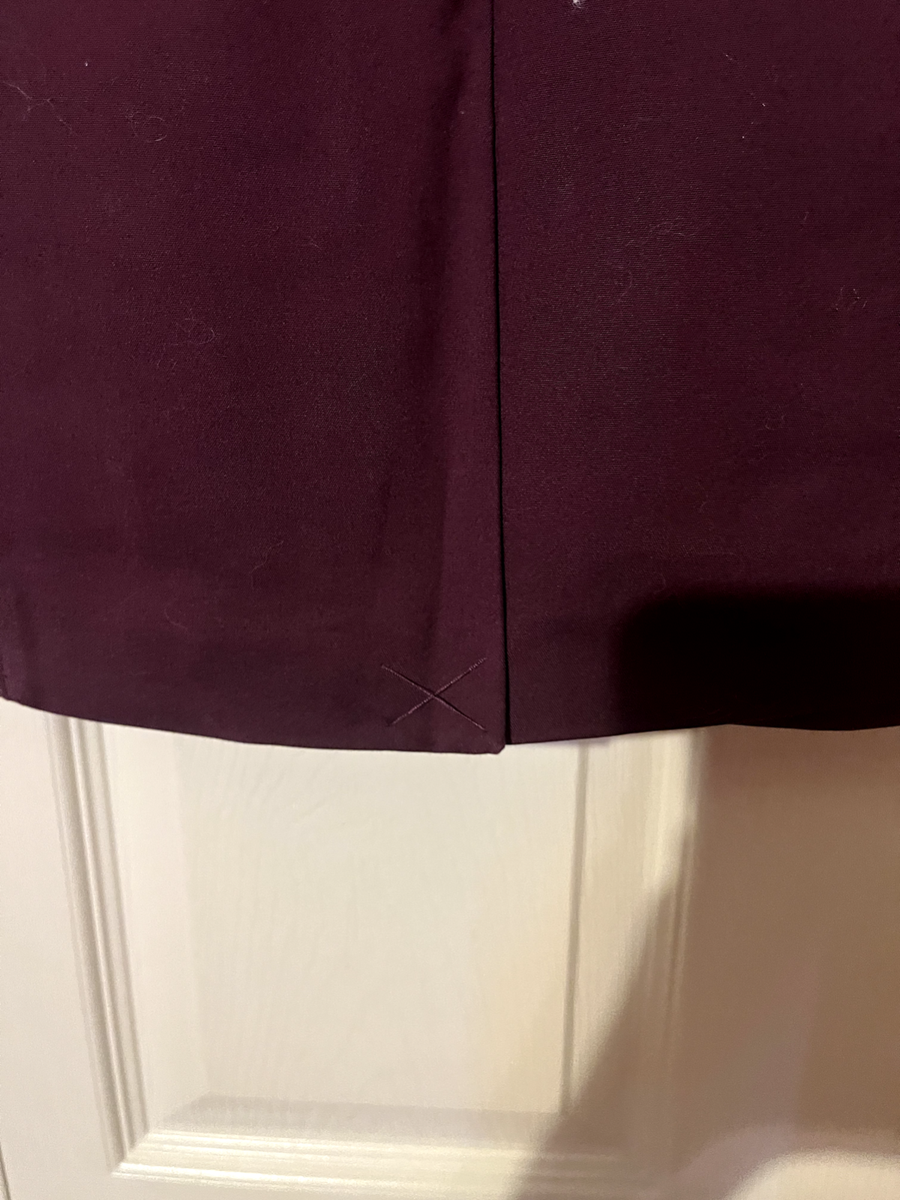 Jupe En Viscose Violette White House Black Market Taille 4 - Occasion Bon état, Zip