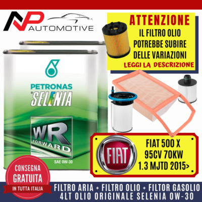 KIT TAGLIANDO FIAT 500X MJT FILTRI + OLIO - Foto 7