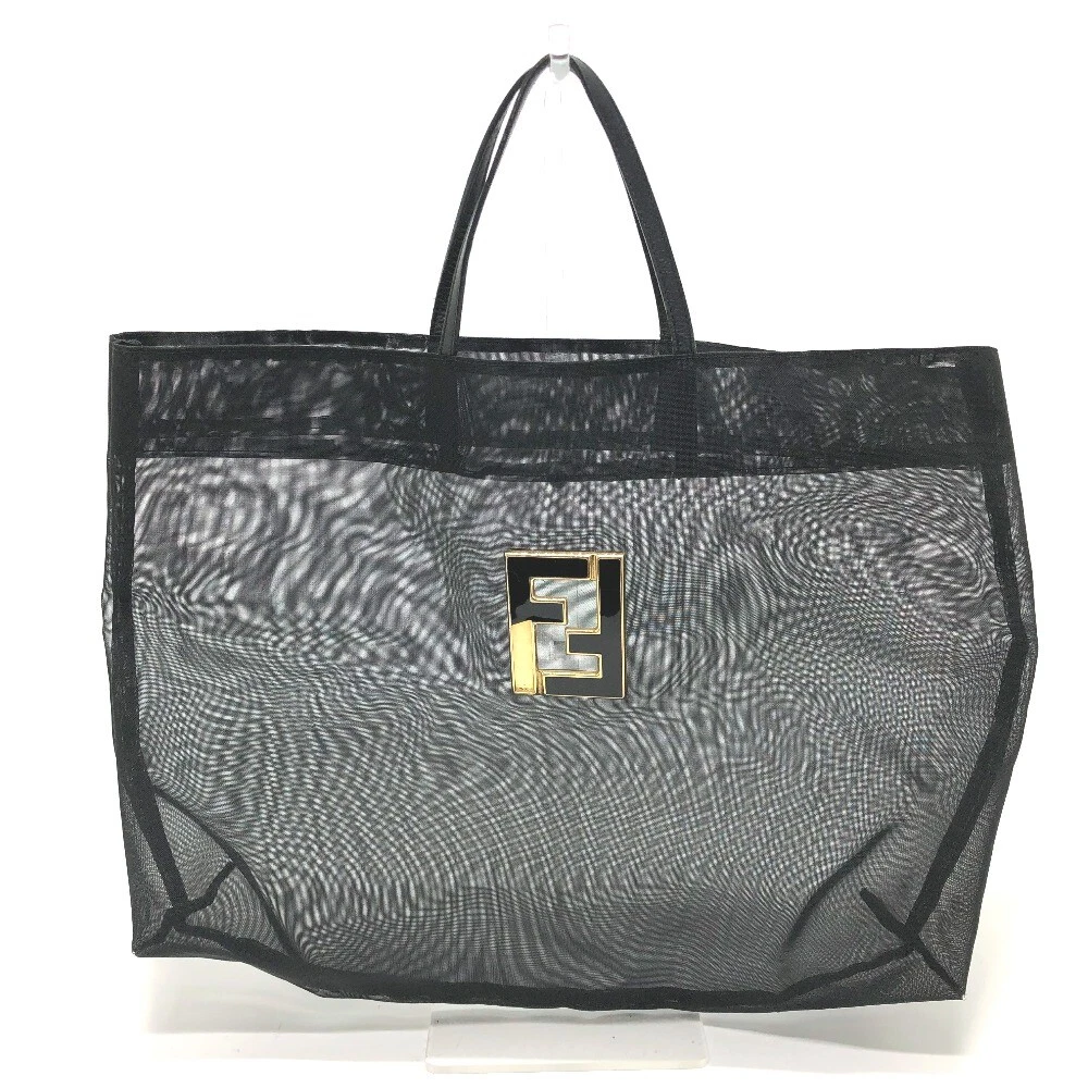 Fendi logo shop tote bag