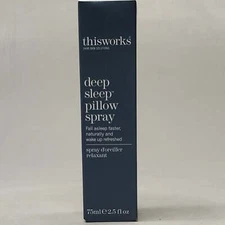 THIS WORKS Deep Sleep Pillow Spray (2.5 Fl Oz / 75ml) 5.5"x 1.5"x1.5" (New)