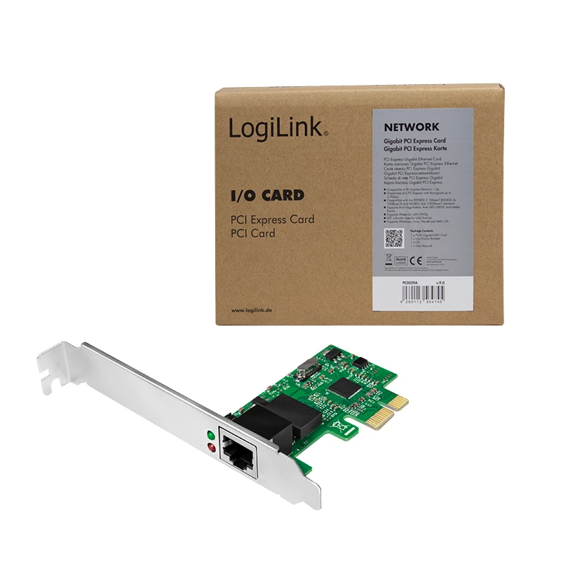 LAN Adapter PCI Express 10/100/1000 Mbit/s Gigabit Ethernet Netzwerkkarte RJ45 - Bild 3 von 3
