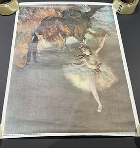Dancer On The Stage Edgar Degas Vintage Fine Art Poster Canvas 24.75” x 18.75”
