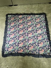 Matilda Jane Girls Blanket Purple Paisley Polka Dot Fuzzy Blanket Throw