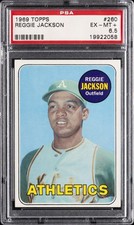 1969 TOPPS #260 REGGIE JACKSON PSA 6.5
