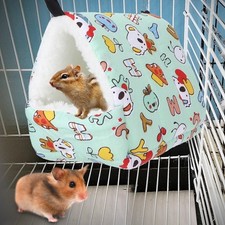 Green Winter Hamster Warm Hammock Hanging Bed House for Small Pets Squirrel