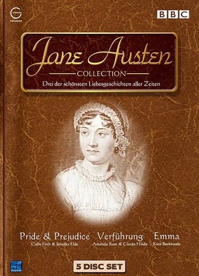 Jane Austen Collection (Stolz und Vorurteil, Emma + Langfassung, Verführung, 5 D