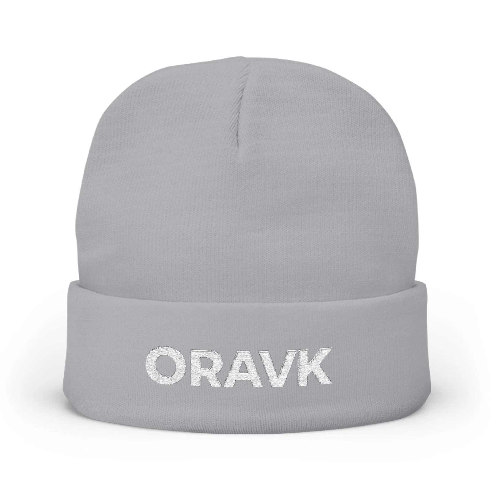 ORAVK Embroidered Knit Beanie – Minimalist Winter Hat