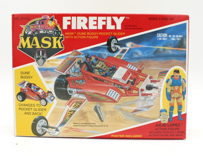 Maske Kenner Firefly Julio Lopez Vintage 1986 Sammlerstück Neu Misb Original Rar