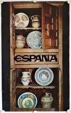 Affiche Tourisme ESPAÑA Art Céramique - 63x100 cm