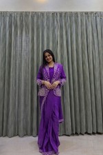 Ready-to-Wear Designer Saree for Adults Bollywood Party and Indian Pakistani Wed