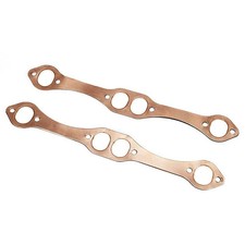 SBC Oval Port Copper Header Exhaust Gaskets Compatible with SB Chevy 327 305 350