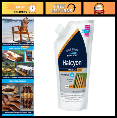 Water-Based Marine Varnish | Fast-Drying Polyurethane Finish for Boats & Wood |