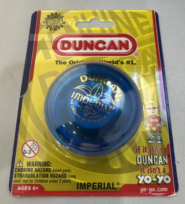 Duncan Imperial YoYo 3124IM-FG Translucent Blue New In Box Kids Adult Nostalgia