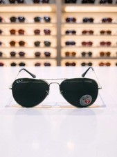 Ray-Ban Aviator RB 3025 003/58 Argento Lenti Verdi Polarizzate