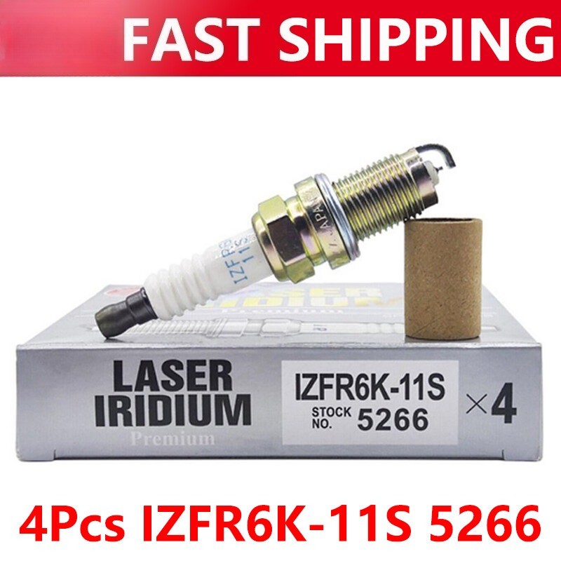 4Pcs IZFR6K11S 5266 Laser Iridium Spark Plugs For Honda Civic 1.8L L4 2006-2011