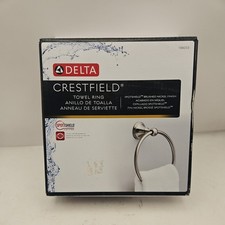 Delta Brushed Nickel Towel Ring Crestfield Spot Sheild 138033
