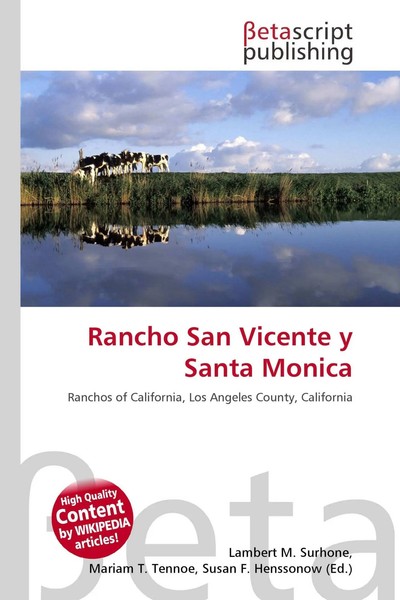 Lambert M. Surhone (U. A.) | Rancho San Vicente Y Santa Monica | Taschenbuch-image